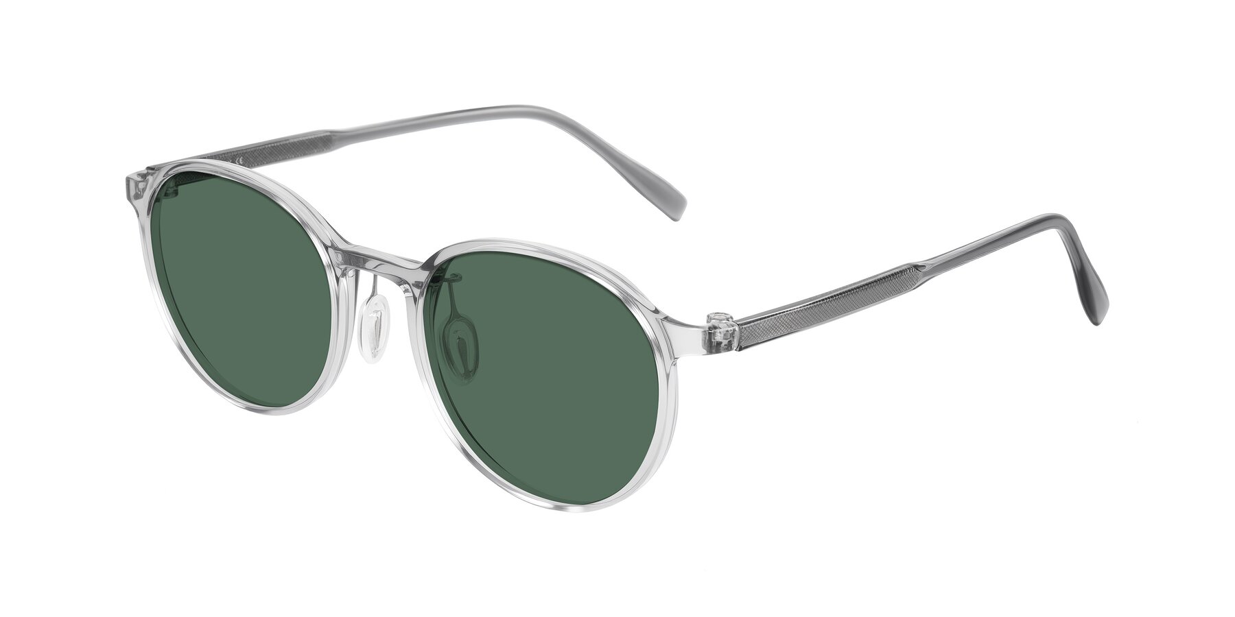 Angle of Durrell in Translucent Smoky Blue with Green Polarized Lenses
