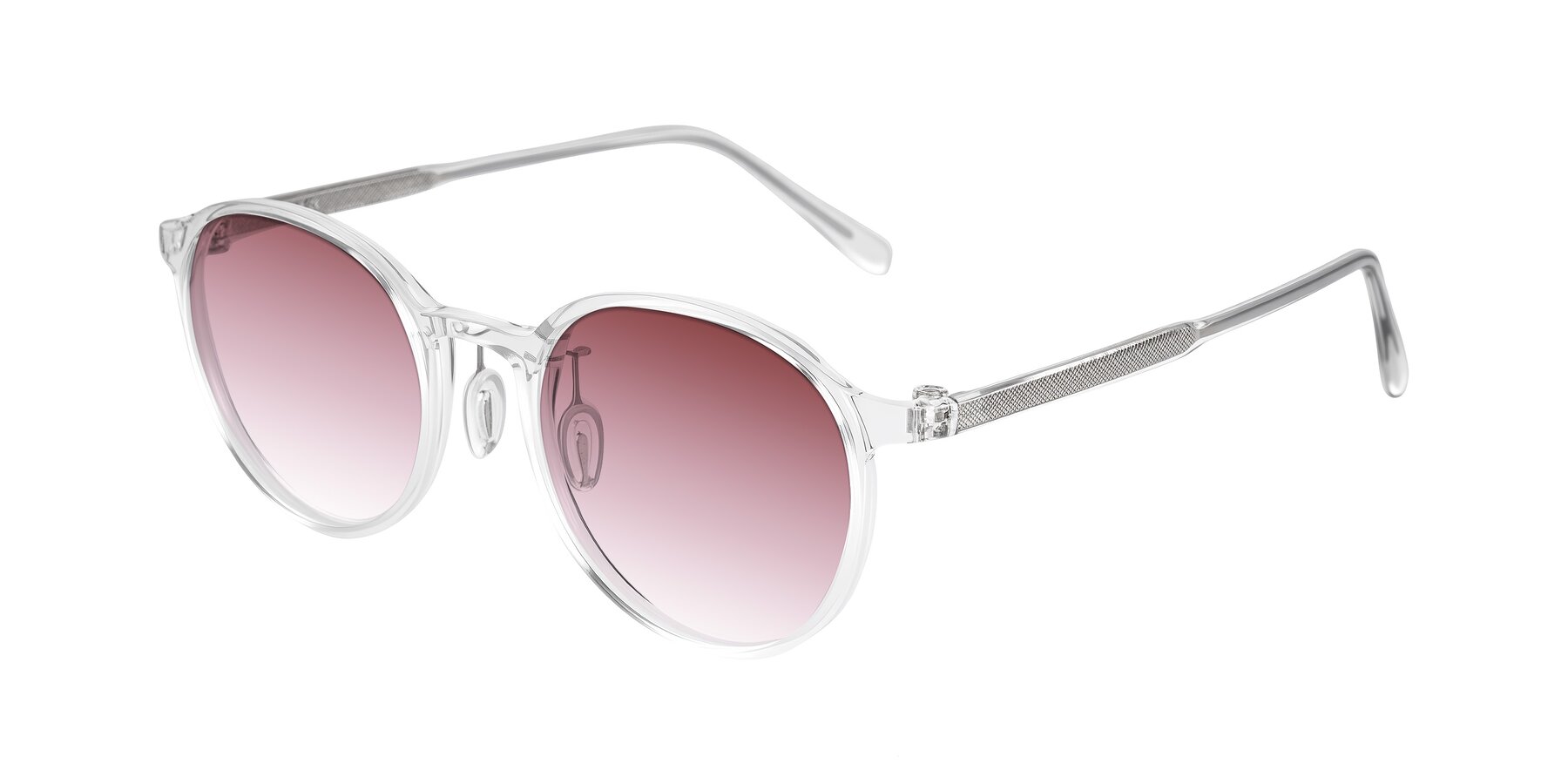 Angle of Durrell in Clear with Garnet Gradient Lenses