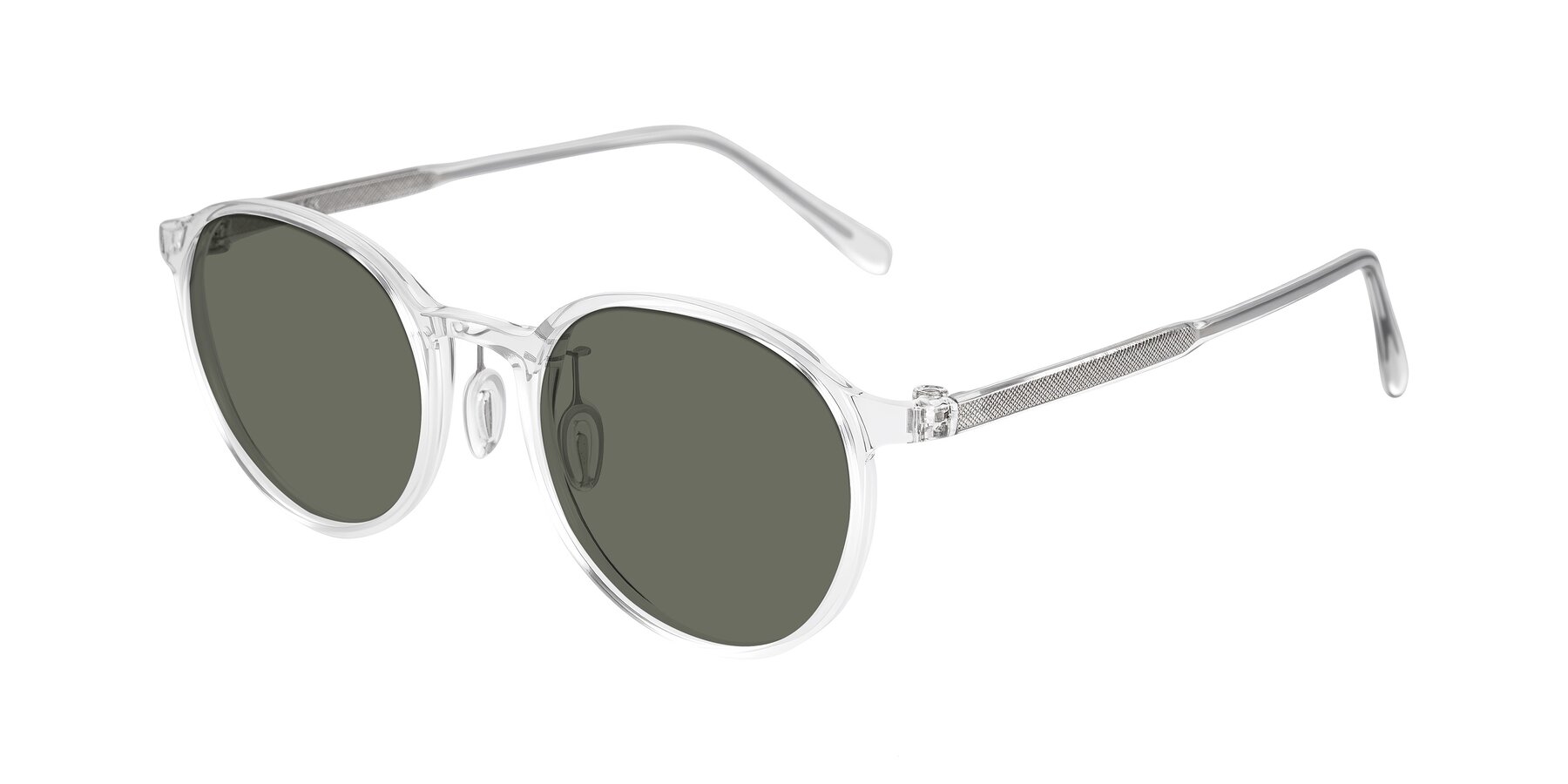 Angle of Durrell in Clear with Gray Polarized Lenses