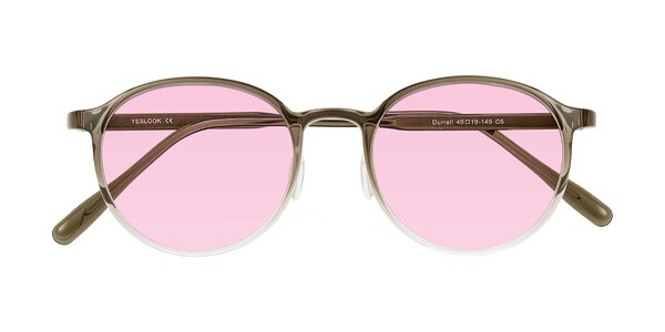 Front of Durrell in Brown/Clear