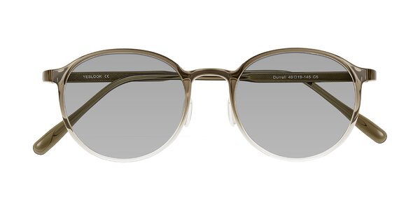 Front of Durrell in Brown/Clear