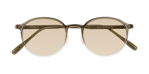 Front of Durrell in Brown/Clear
