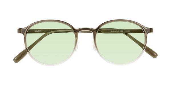 Front of Durrell in Brown/Clear