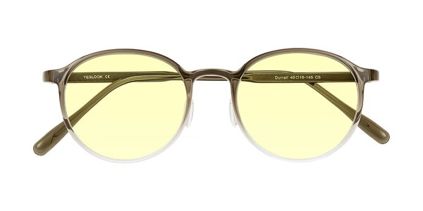 Front of Durrell in Brown/Clear