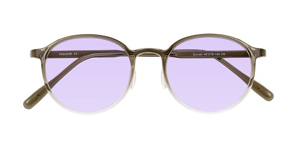 Front of Durrell in Brown/Clear