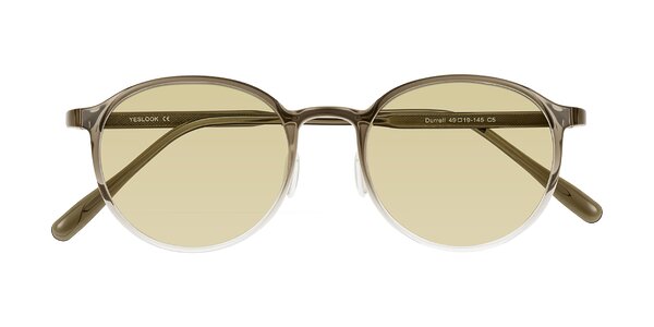 Front of Durrell in Brown/Clear