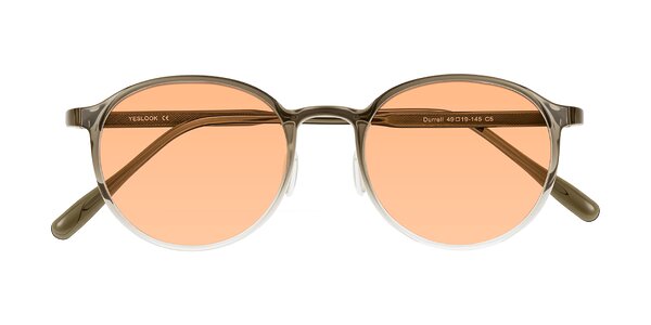 Front of Durrell in Brown/Clear