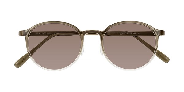 Front of Durrell in Brown/Clear