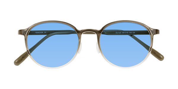 Front of Durrell in Brown/Clear