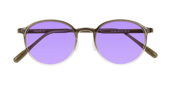 Front of Durrell in Brown/Clear