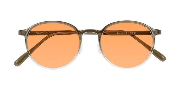 Front of Durrell in Brown/Clear