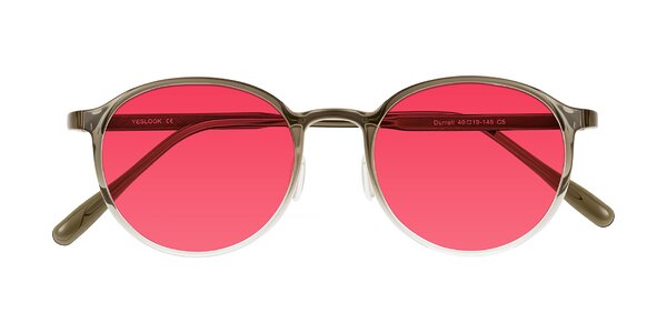 Front of Durrell in Brown/Clear