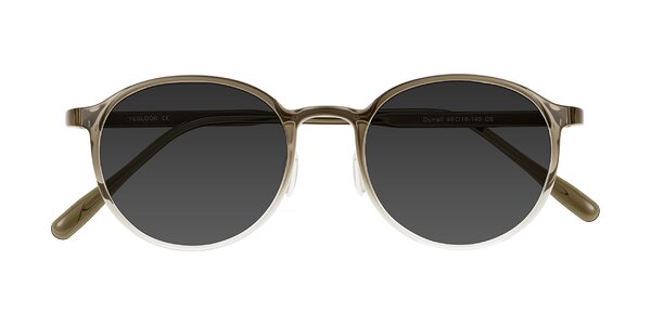 Front of Durrell in Brown/Clear