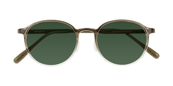Front of Durrell in Brown/Clear