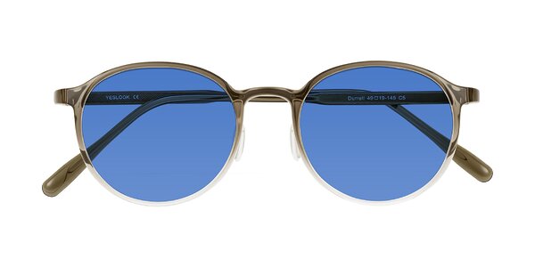 Front of Durrell in Brown/Clear
