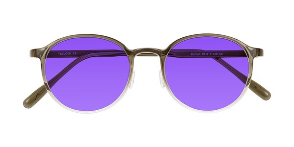 Front of Durrell in Brown/Clear