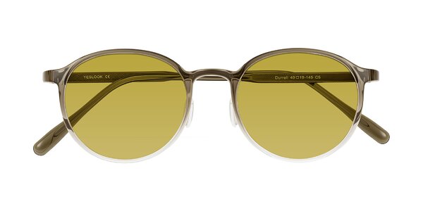 Front of Durrell in Brown/Clear