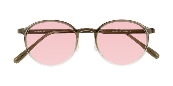 Front of Durrell in Brown/Clear