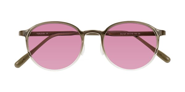 Front of Durrell in Brown/Clear