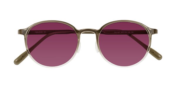 Front of Durrell in Brown/Clear
