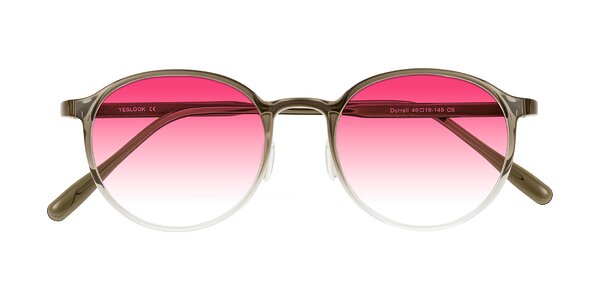 Front of Durrell in Brown/Clear