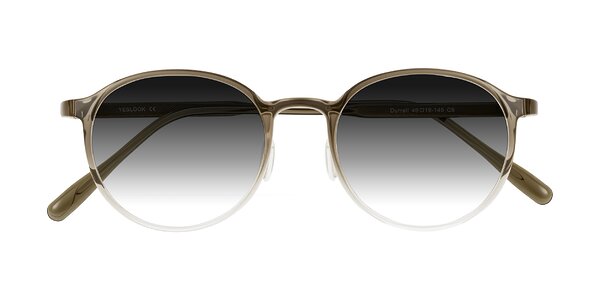 Front of Durrell in Brown/Clear