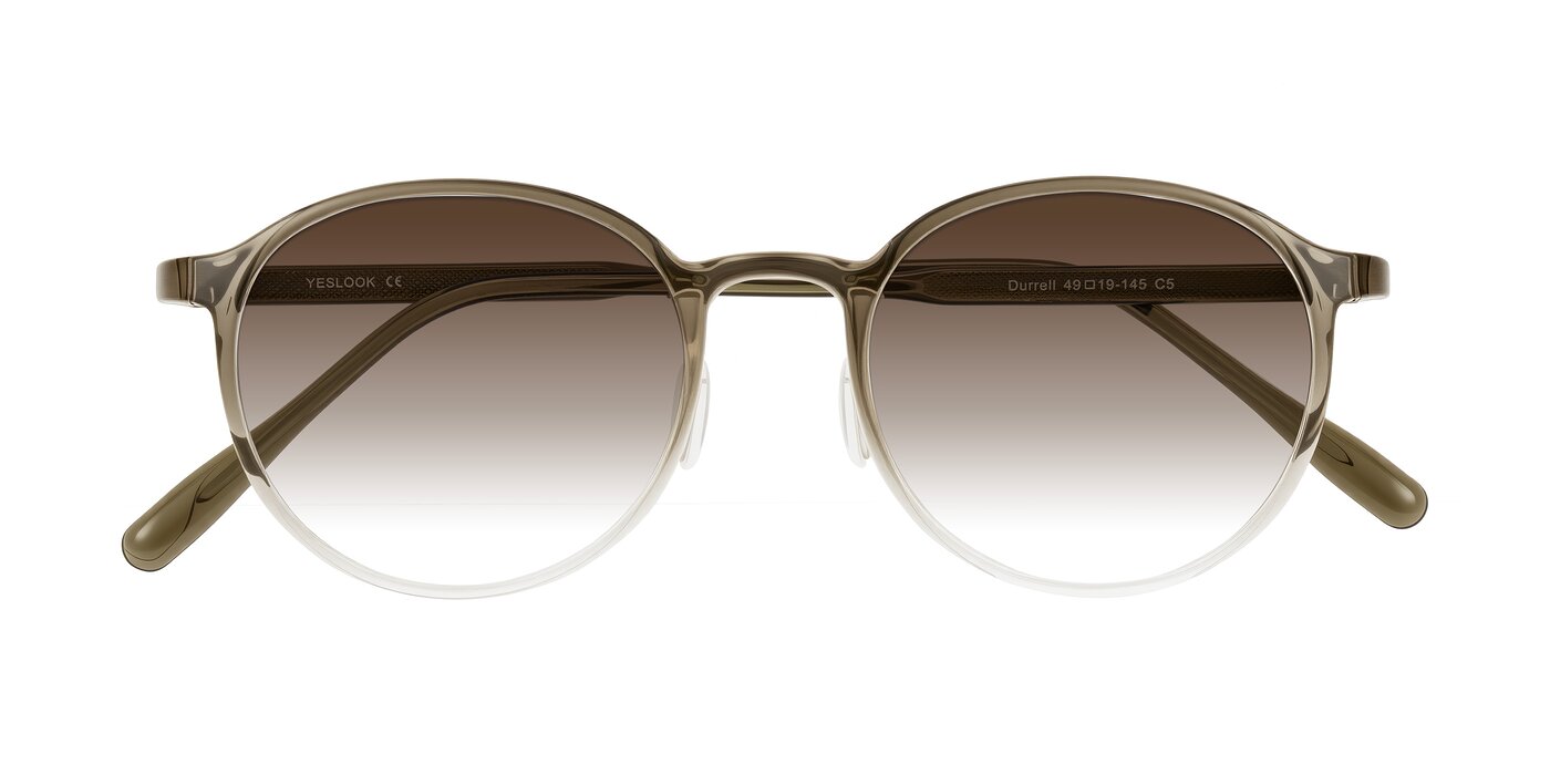 Durrell - Brown/Clear Gradient Sunglasses