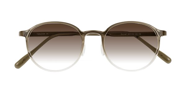 Front of Durrell in Brown/Clear