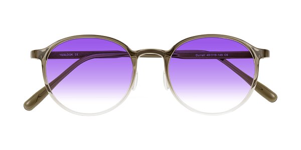 Front of Durrell in Brown/Clear