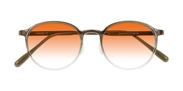 Front of Durrell in Brown/Clear