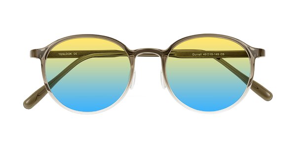 Front of Durrell in Brown/Clear