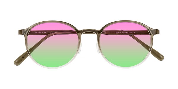 Front of Durrell in Brown/Clear
