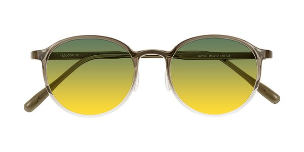 Front of Durrell in Brown/Clear