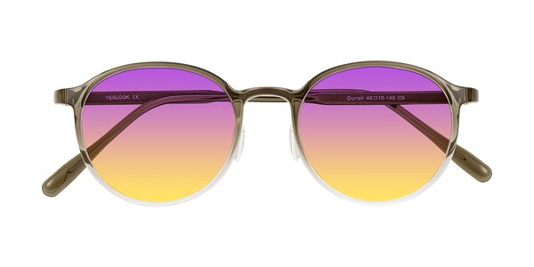 Front of Durrell in Brown/Clear
