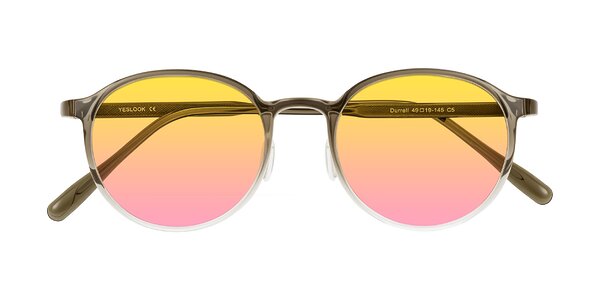 Front of Durrell in Brown/Clear