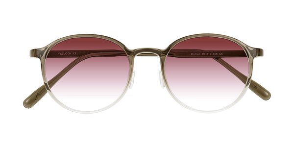 Front of Durrell in Brown/Clear