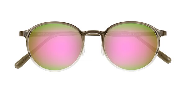 Front of Durrell in Brown/Clear
