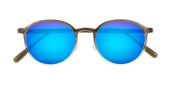 Front of Durrell in Brown/Clear