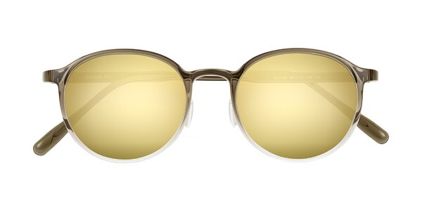 Front of Durrell in Brown/Clear