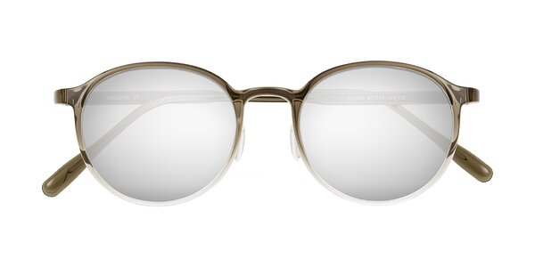 Front of Durrell in Brown/Clear