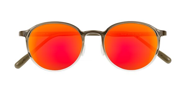 Front of Durrell in Brown/Clear