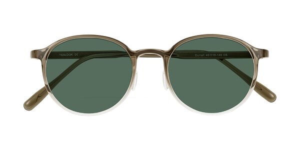 Front of Durrell in Brown/Clear