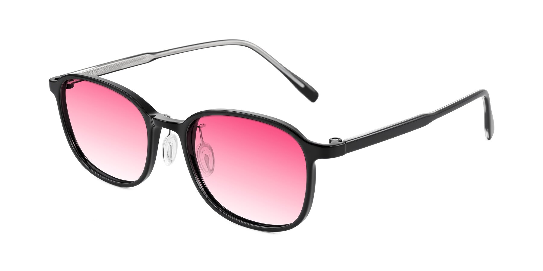Angle of Sogge in Black with Pink Gradient Lenses