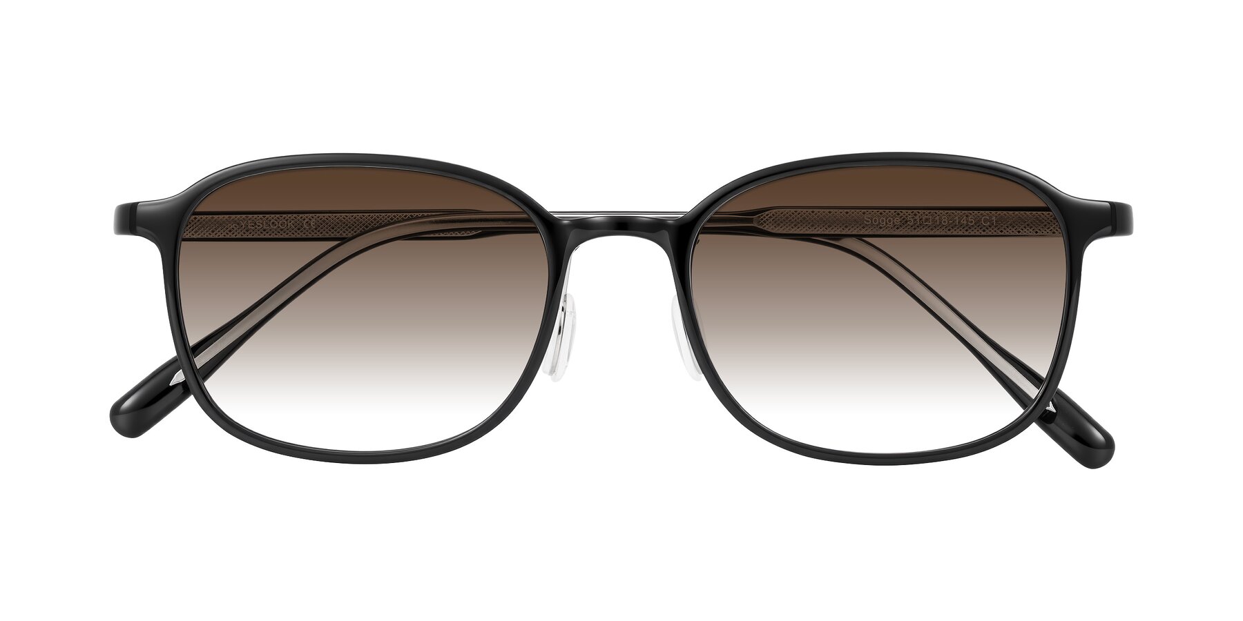 Folded Front of Sogge in Black with Brown Gradient Lenses