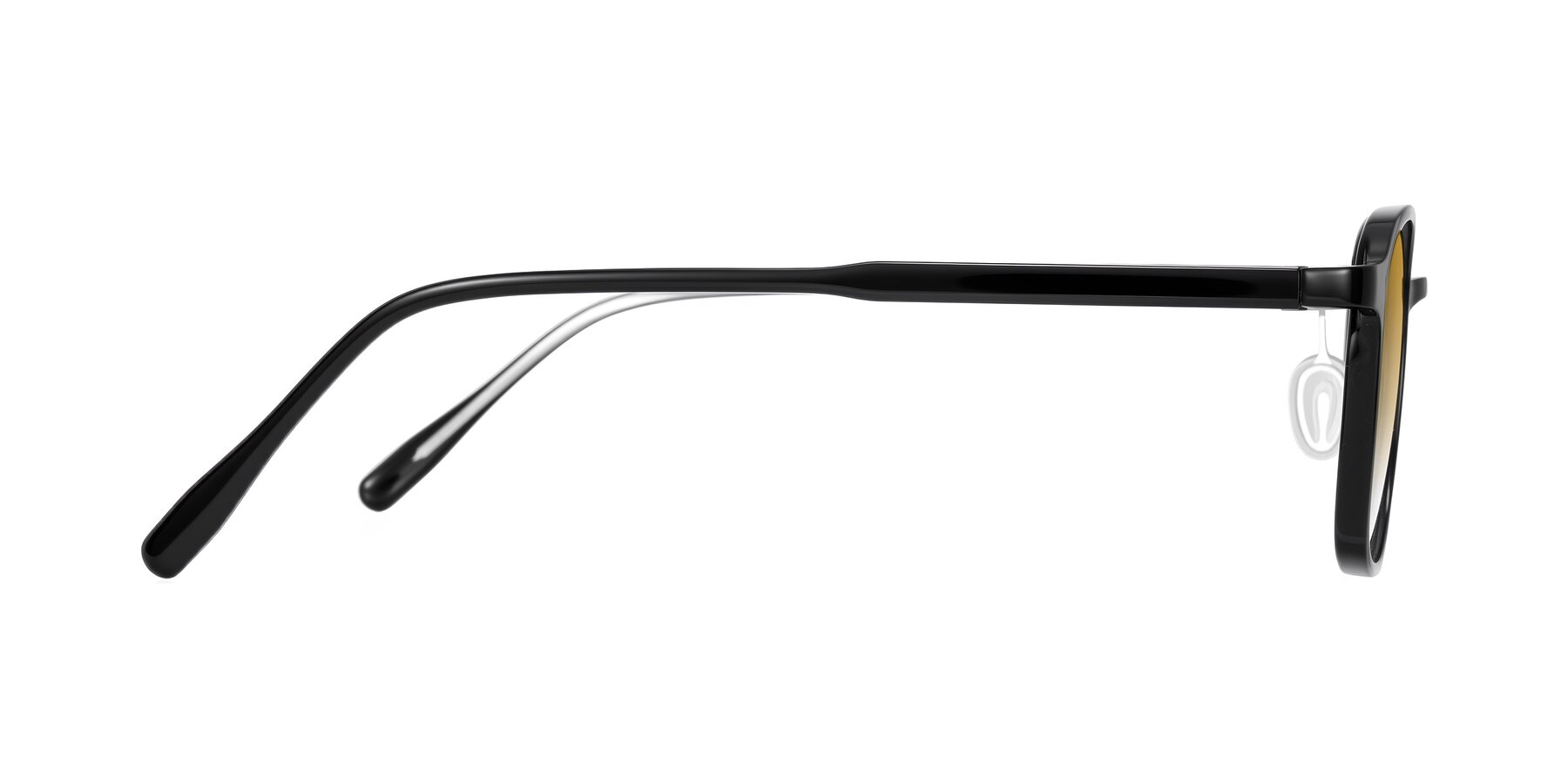 Side of Sogge in Black with Champagne Gradient Lenses