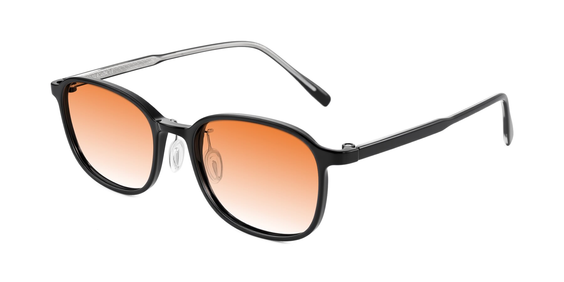 Angle of Sogge in Black with Orange Gradient Lenses
