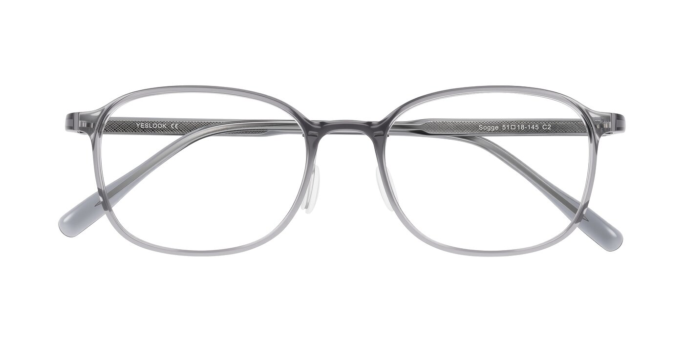 Sogge - Transparent Grayish Blue Eyeglasses