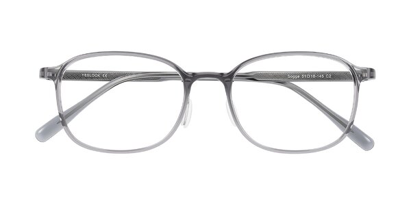Front of Sogge in Transparent Grayish Blue
