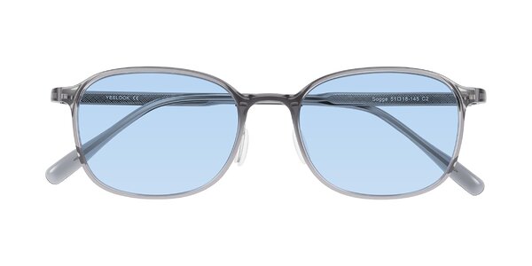 Front of Sogge in Transparent Grayish Blue