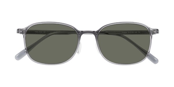 Front of Sogge in Transparent Grayish Blue